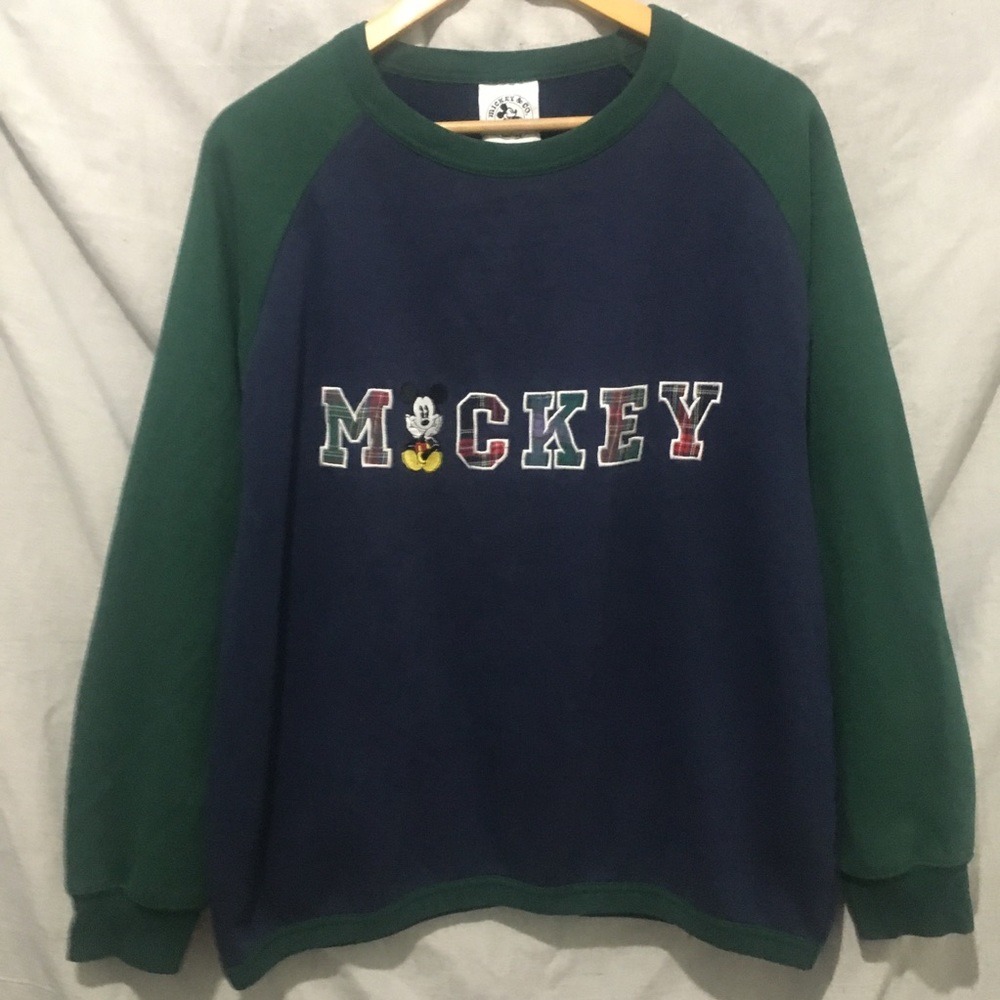 Vintage Mickey And Co. Mens Mickey Mouse Crew Neck Sweatshirt